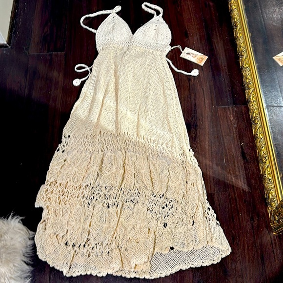 Mora hand crochet midi dress Size S